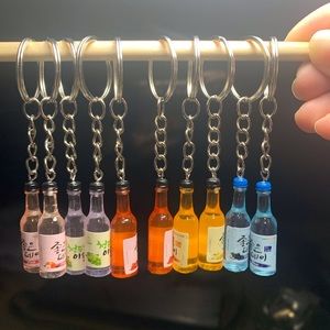 Soju miniature keychain